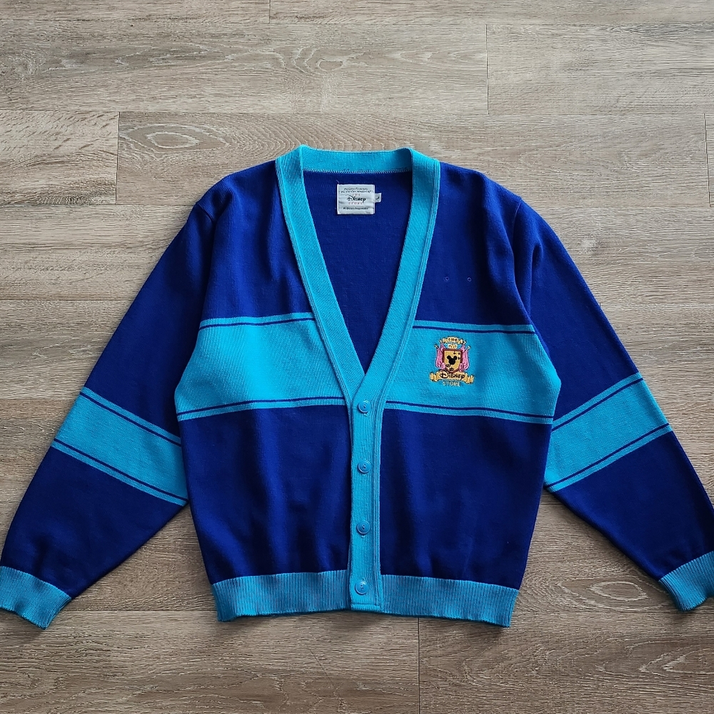 Vintage RARE 90s The Disney Store Cast members cardigan sweater